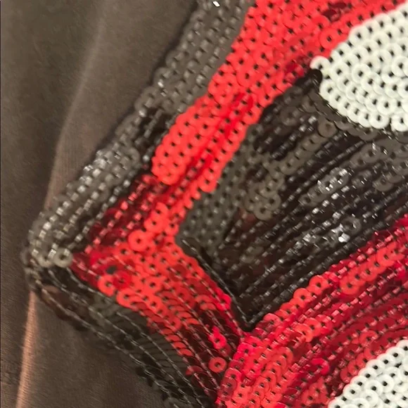 NWT MadeWorn Rolling Stones sequined lips 👄 and tongue 👅 tee small - Picture 10 of 16